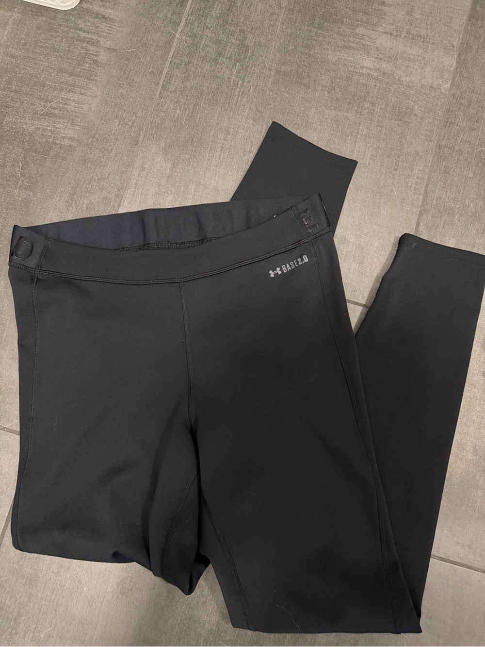 Under Armour Black Performance Leggings with Tag Detail